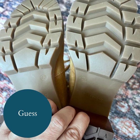 Guess Brand Suede Platform Booties - Picture 4 of 4